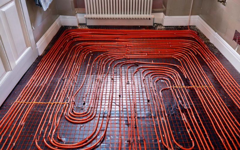 9. Termostat varmegolv installerade i vatrum i 2 planshus