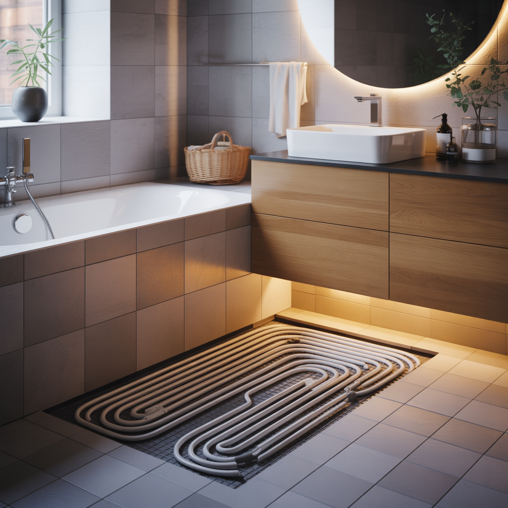 2.Fordelarna med elektriska varmegolv i badrummet